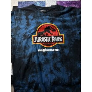 The Hundreds X Jurassic Park Blue Tie Dye T-Shirt L Large